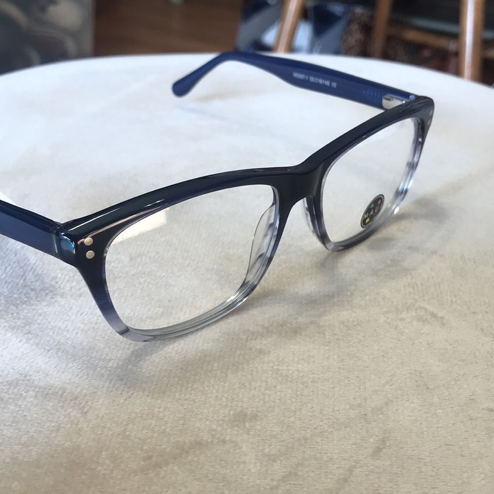 NEW MAUI AND SONS OMBRÉ BLUE CLEAR 53-16-145 FRAMES EYEGLASSES EYEWEAR DESIGNER - Picture 5 of 6